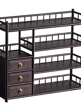 寄家免安装茶具架子桌面博古架