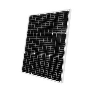 单晶100W太阳能电池板户外太阳能板12V蓄锂电池充电家用发电板