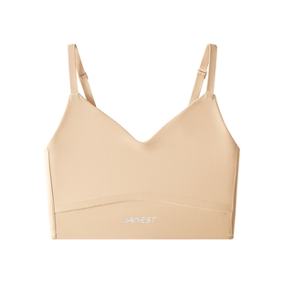 Janest/简态深V束胸内衣防震运动学生美背无痕吊带背心大胸显小夏