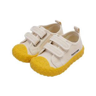 【新品】TOPSTAR儿童帆布鞋魔术贴女童单鞋立体字母男童板鞋