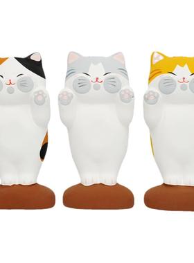 招福猫咪日本进口陶土卡通桌面