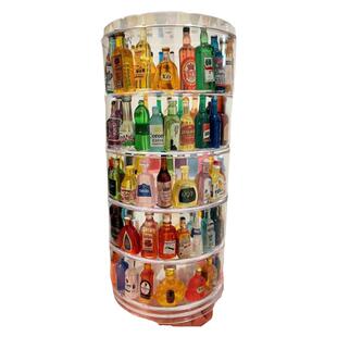 迷你食玩小摆件展示架rement小酒瓶萌粒积木收纳盒透明亚克力娃柜