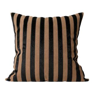 澜品中古风黑咖色抱枕组合轻奢客厅靠枕沙发腰枕样板间卧室靠垫