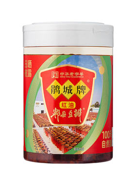 正宗鹃城牌红油郫县豆瓣酱0添加家用一级1年陈酿炒四川菜特级豆瓣