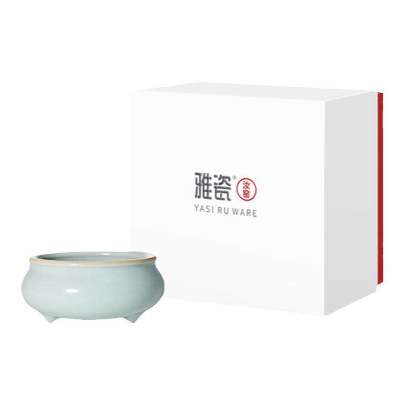 雅瓷汝窑禅定香炉线香炉