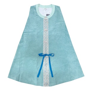 福鹿记圆领短比甲明制汉服[松石绿][秋桐][藕荷粉]灯芯绒秋非古装