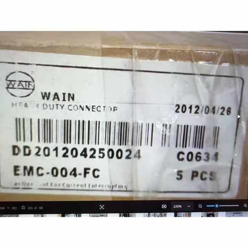 询价下单EMC-004-FC 重载连接器 可开发票