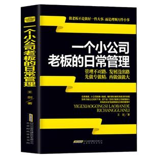 正版 一个小公司老板的日常管理 案例逻辑严谨说理透彻边干边学做老板公司企业经营管理营销执行能力成功法则励志创业书籍