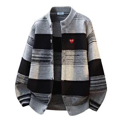 PLAYHEITY秋冬情侣休闲针织开衫