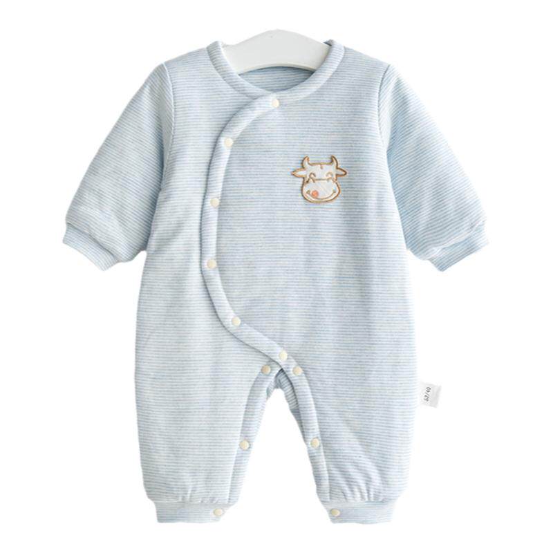 新生婴儿儿衣服春秋夹棉哈衣