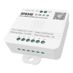 SP634E七彩RGBW灯具LED控制器手机App蓝牙2.4G触控遥控器86盒控制
