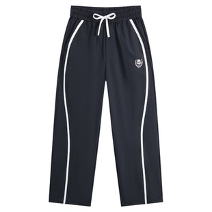 Kappa卡帕背靠背运动长裤女2026新款春季休闲直筒裤宽松裤子女士