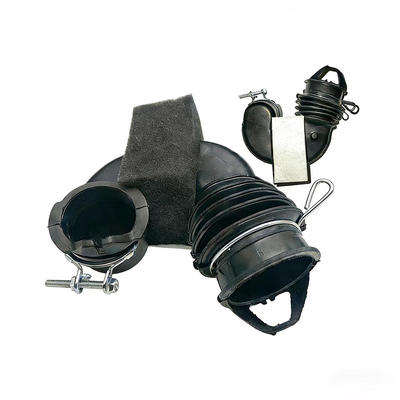 适用美的小天鹅滚筒MG100S31DG5洗衣机进水管波纹橡胶管短软管黑