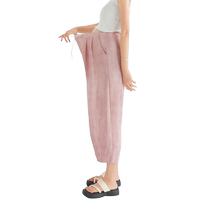 夏季孕婦褲孕伊尚扎染闊腿褲