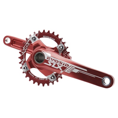 山地车曲柄32-38T中空一体