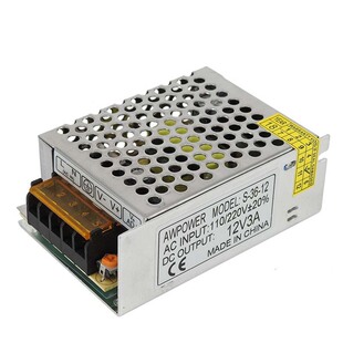 LED灯条柜台灯12V3A开关电源 220V转12V36W变压器S-36-12