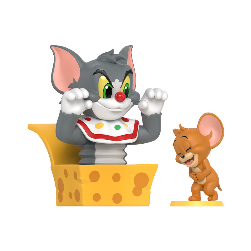猫和老鼠泡泡玛特联名正版周边猫和老鼠搞怪乐园系列盲盒手办摆件