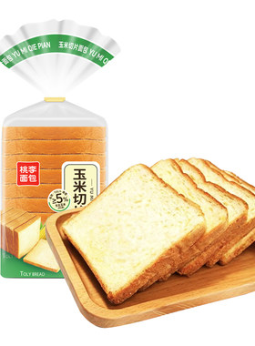 桃李玉米切片面包学生早餐速食吐司面包宿舍充饥办公夜宵零食品_