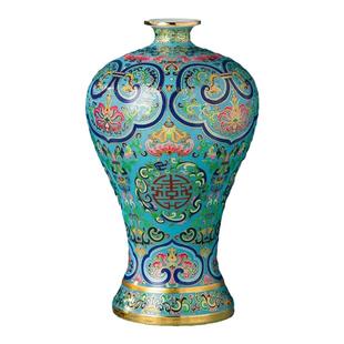 景德镇陶瓷高端精致空酒瓶1斤装酒坛5斤珐琅彩景泰蓝家用密封摆件