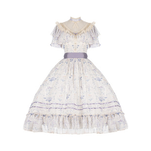 来信与诗·夏日花墙系列｜WP原创副牌自带胸垫纱撑口袋雪纺op裙lo