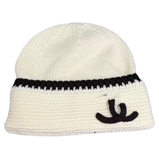 韩系高品质小香风时髦单品秋冬新款保暖软糯包头帽黑色护耳冷帽女