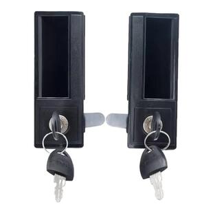 铁皮文件柜门把手扣手塑料拉手组合带锁拉手更衣柜子转舌锁芯配件