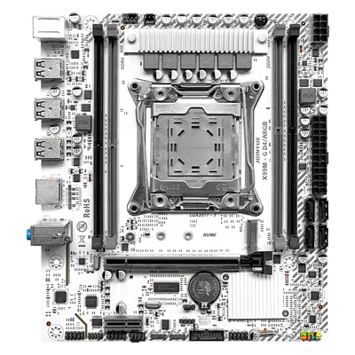精粤X99主板台式机小白板双通道