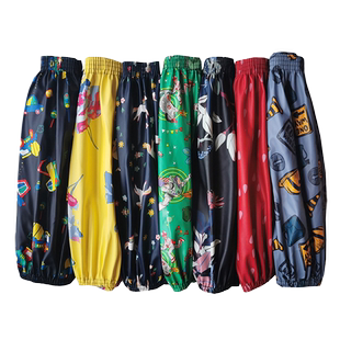 皮套袖女长款套袖成人防水防油护袖家务厨房宝宝套腿儿童皮革袖套