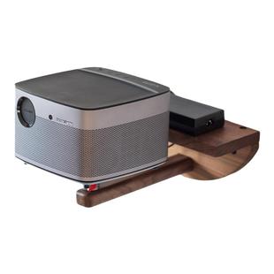 实木投影仪支架床头墙上壁挂置物架子胡桃木家用卧室投屏挂架墙面