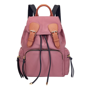 双肩包女2026新款牛津布防水时尚百搭抽绳女士背包优雅休闲通勤潮