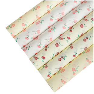 星语印花雪梨纸系列鲜花包装纸手揉内衬纸浪漫玫瑰鲜花花束包花纸