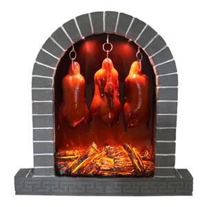 仿真烤鸭炉雕塑模型假北京烤鸭模型摆件酥不腻烤鸭厂家定制