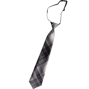 DK领带男易拉得学院风制服配饰棕色蓝色格子免打jk领结衬衫女甜酷