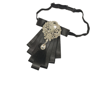 【新品包邮】韩版领结男士新郎结婚礼服钻石领花 司仪夜店领结潮