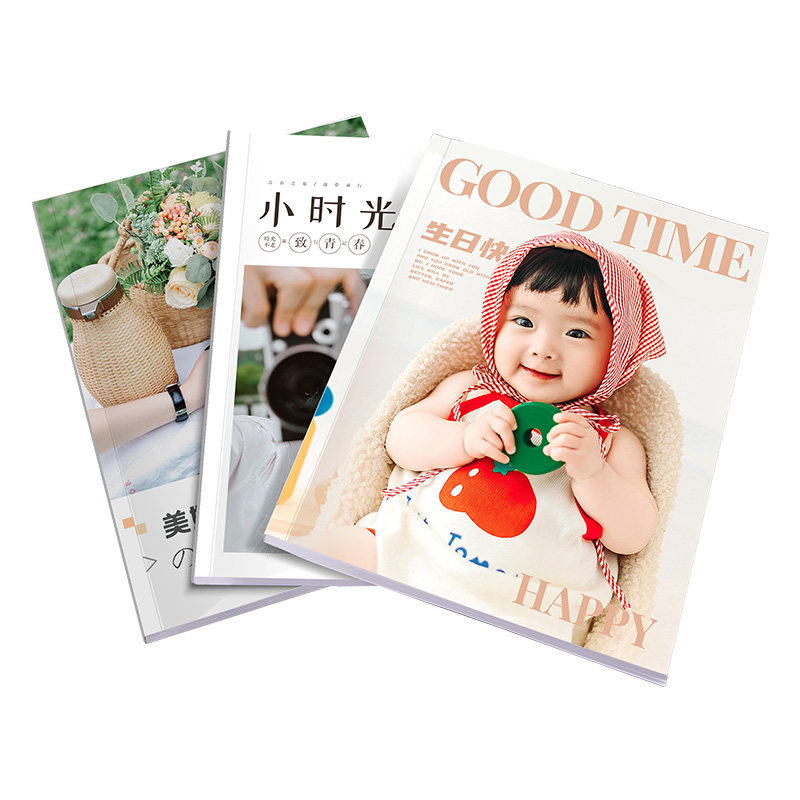 杂志照片书定制作相册本纪念册毕业影集儿童宝宝冲洗相片打印成册