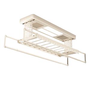 三星悦享智能晾衣架阳台家用遥控升降声控烘干双排照明电动晒衣架