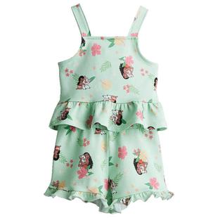 【迪士尼系列】HM童装儿童女童套装2件式春季背心短裤1295596