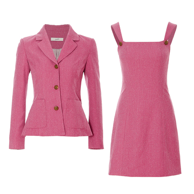 sincethen 法式小香风连衣裙外套高知穿搭富家千金感套装裙两件套