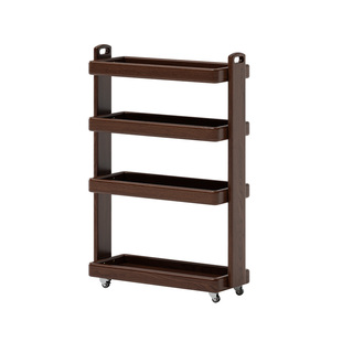 沙发边几夹缝柜可移动边柜侧柜客厅小推车零食收纳迷你置物架实木