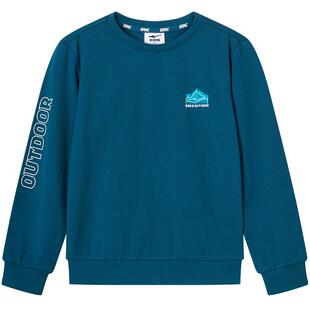 鸿星尔克童装2026春季新款男童纯棉卫衣青少年儿童上衣大童衣服