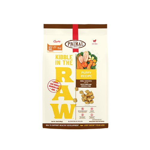 Pr冻干Primal狗狗冻干主食生骨肉营养有机低脂小型犬老年犬冻干粒