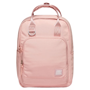 斯凯奇奶油马卡龙双肩包男轻便初中生书包多功能女生背包校园风