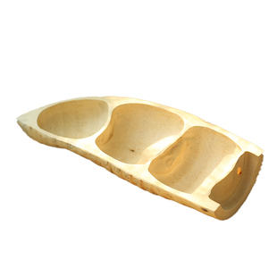 竹根雕水果盘茶点盘创意手工零食点心托盘客厅茶几干果收纳盘酒店