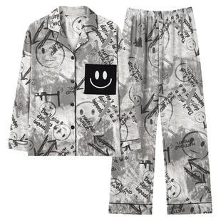 帕兰朵睡衣秋季女款2025新款纯棉长袖潮牌大码春秋冬家居服可外穿