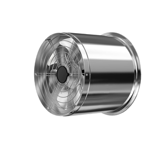 长城圆筒不锈钢单边嵌入式高速抽风机厨房强力排气扇工业换气扇