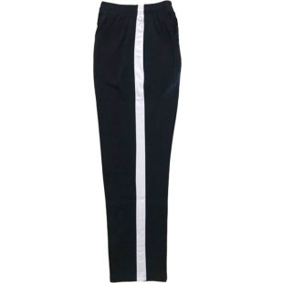 校服裤子一条杠男女初中高中学生冬季加绒加厚纯棉直筒宽白边校裤