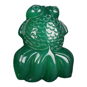 冰种玛瑙玉髓金鱼吊坠黄绿白紫金玉满堂年年有余玉坠男女款项链