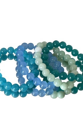 天然天河石手链招财转运珠