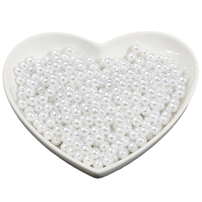 diy无孔ABS仿珍珠白色装饰品发簪