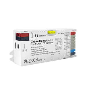 ZigBee3.0 5 in 1 LED Controller Pro 12-24V 5合1控制器GL-301P